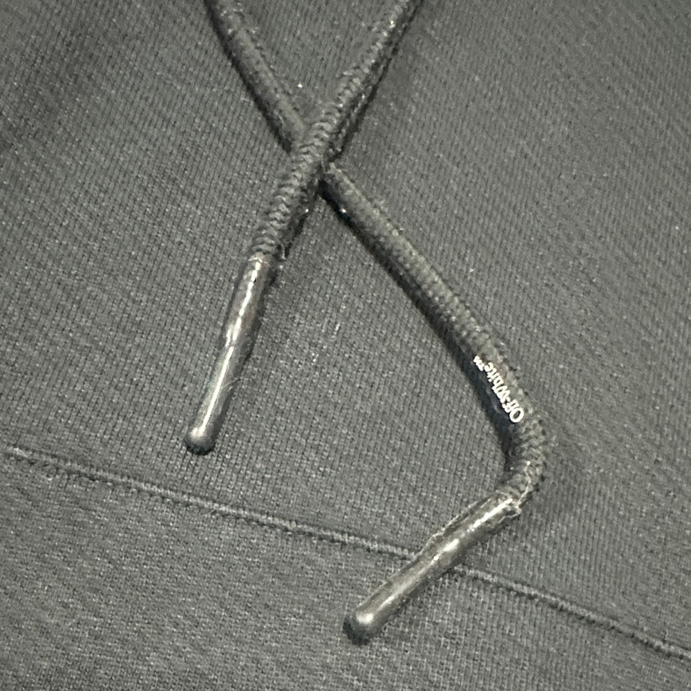 Off-White Black Hoodie with White Accents - authentic - Picture 3 of 6